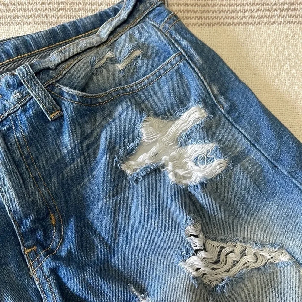 KANCAN Distressed Denim Shorts